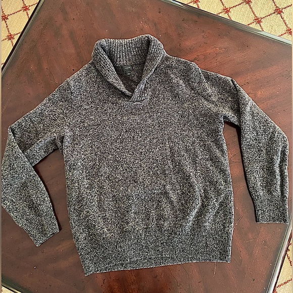 Men’s J. Crew Marled Lambswool Shawl-Collar Sweater - Picture 13 of 13